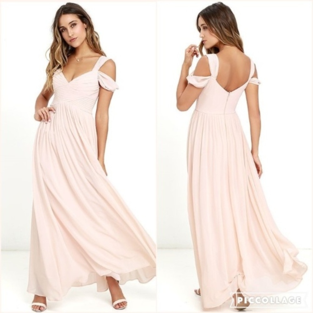 MAKE ME MOVE BLUSH PINK MAXI DRESS